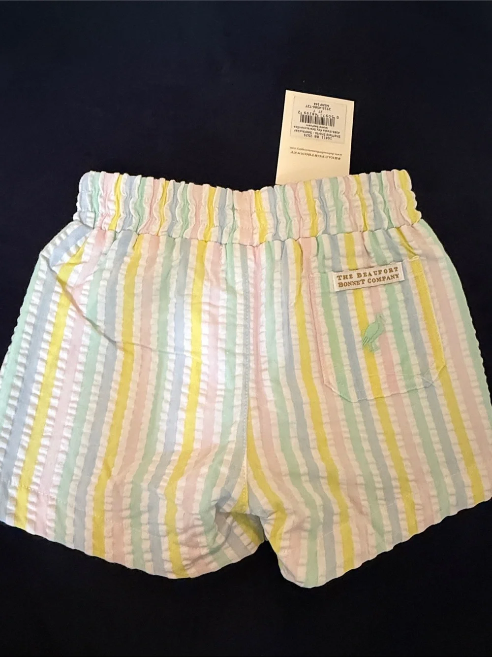 The Beaufort Bonnet Company- Boys 2T Seersucker Shorts